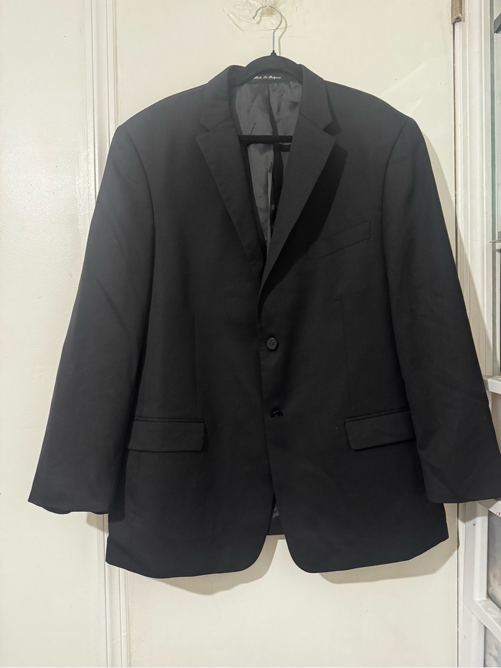 Perry Ellis Black Two-Button Sport Coat Blazer